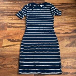 H&M Striped T Shirt Mini Dress